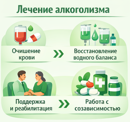лечение алкоголизма в Старом Осколе этапы